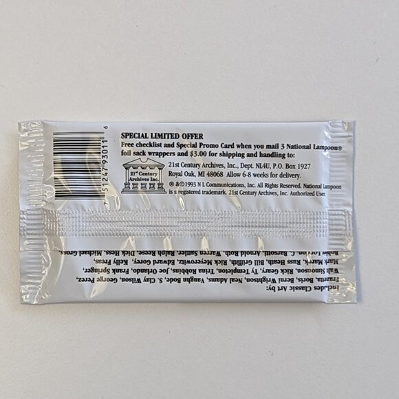 National Lampoon Collectible Trading Cards - 3 card packs for $35 - Picture 2 of 2